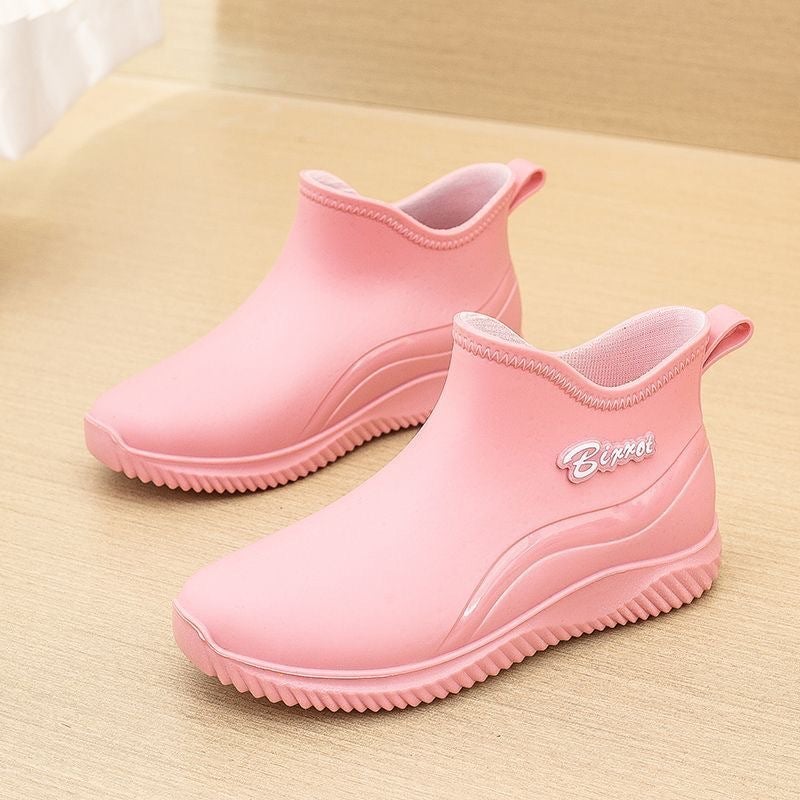 New Couple Rain Shoes Men'S And Women'S Adult Waterproof Rain Boots Super Soft Non-Slip Wear-Resistant Rubber Shoes Fleece-Lined Fashion Water Boots - Image 4